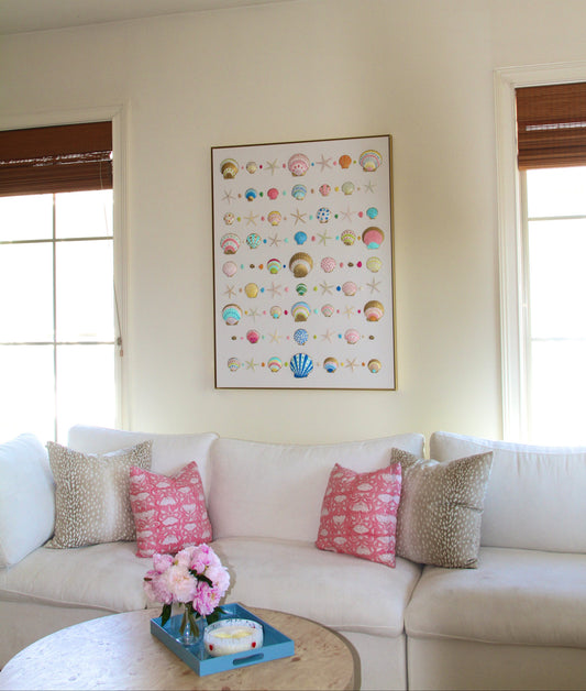 Vibrant Large Shell Art